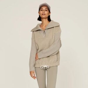 Varley Rogers Half-Zip Sweater Pullover Sherpa Fleece XXS